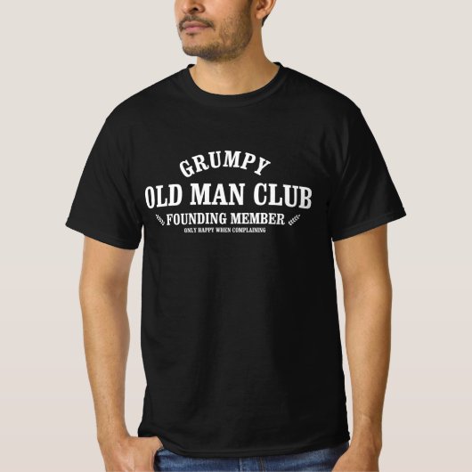 Grumpy Old Man Club T-shirt (Voorkant)