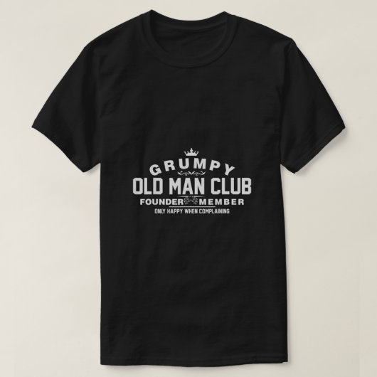 Grumpy Old Man Club T-shirt (Design voorkant)