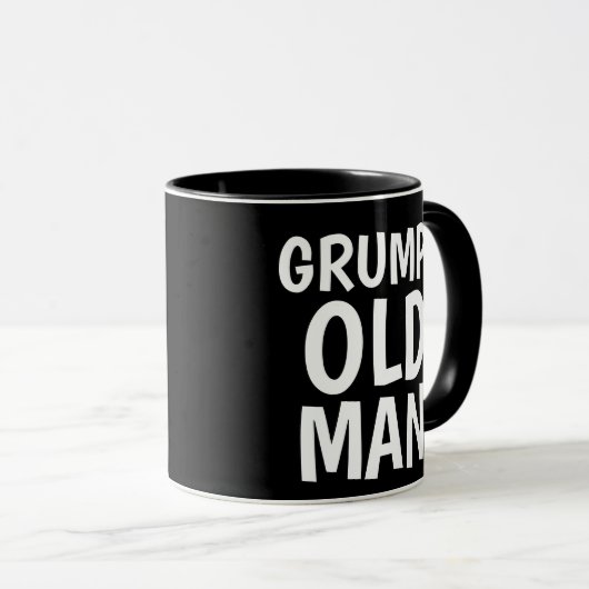 GRUMPY OLD MAN COFFEE MUG MOK (Voorkant rechts)