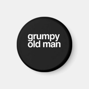 Grumpy Old Man Funny Sarcastic Gag Magneet