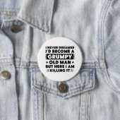Grumpy Old Man Ronde Button 7,6 Cm (In situ)