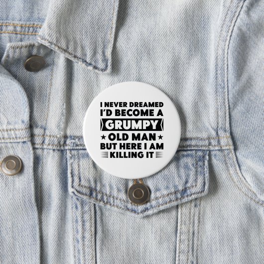Grumpy Old Man Ronde Button 7,6 Cm (In situ)