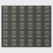 Grumpy Old Motorcycle Rider Sarcastic Bikking Dad Cadeaupapier (Vlak)