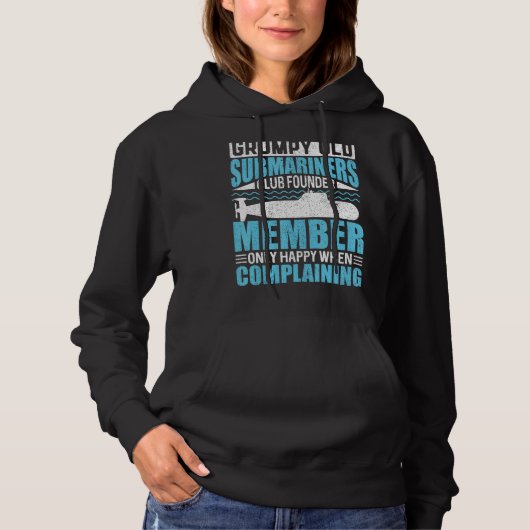 Grumpy Old Submarines USA Veteran  Veteran s Day Hoodie (Voorkant)