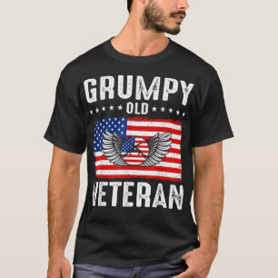 Grumpy Old Veteran Patriotic Army Gran T-shirt