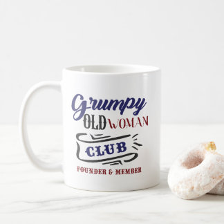 Grumpy Old Woman Club Funny Koffiemok