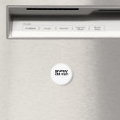 Grumpy oud Man grappig sarcastisch gag cadeau Magneet (Insitu (Vaatwasser))