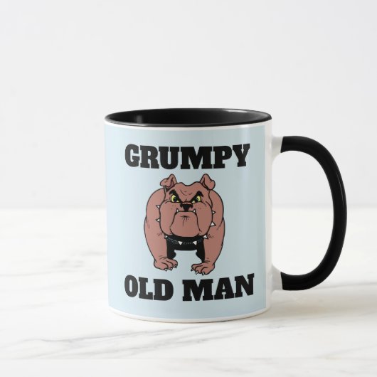 GRUMPY OUDE MAN BULLDOG COFFEE MOK (Rechts)