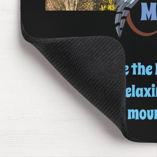 Grumpy Owl Nesting on Monogram Egg Foto Muismat (Hoek)