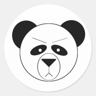Grumpy Panda Ronde Sticker