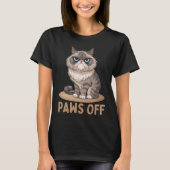 Grumpy Perzische kat, grappige sarcastische katten T-shirt (Voorkant)