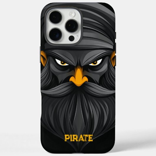 Grumpy Pirate Portrait Case-Mate iPhone Case (Achterkant)