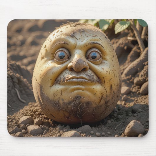 Grumpy Potato Head in Dirt Muismat (Voorkant)