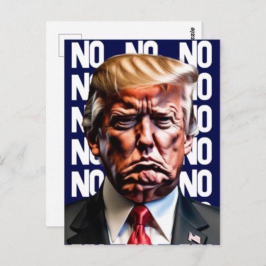 Grumpy Pouty Trump-Briefkaart Briefkaart (Voorkant / Achterkant)