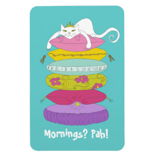 Grumpy princess cat-cartoon magneet