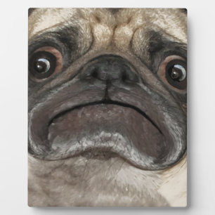 Grumpy Puggy Gifts Fotoplaat