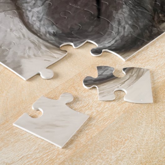 Grumpy Puggy Gifts Legpuzzel (Zijkant)