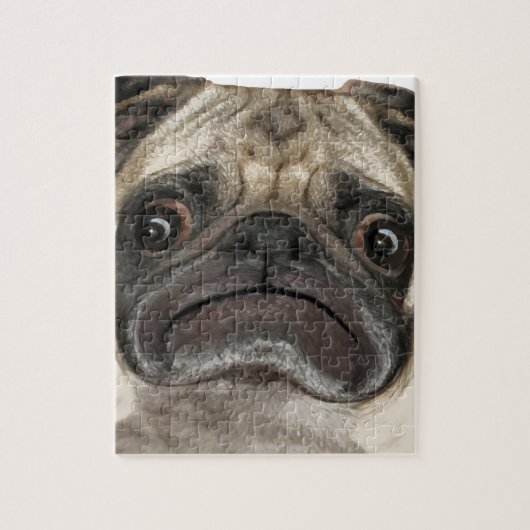 Grumpy Puggy Gifts Legpuzzel (Verticaal)