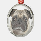 Grumpy Puggy Gifts Metalen Ornament (Links)
