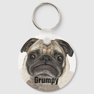 Grumpy Puggy Gifts Sleutelhanger