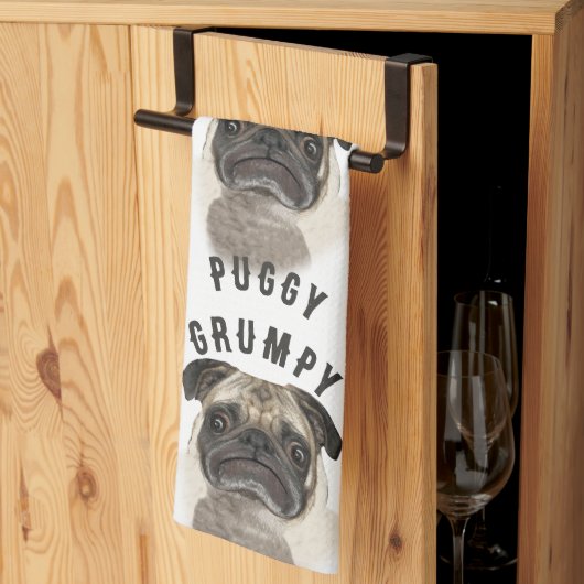 Grumpy Puggy Gifts Theedoek (Derde Gevouwen)