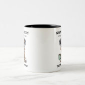 Grumpy Pup Sarcasme et Attitude Ceramic Mug (Centre)