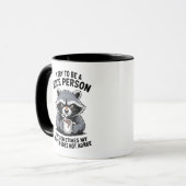 Grumpy Raccoon Coffee Mug Mok (Voorkant links)