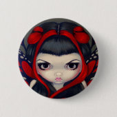 Grumpy Red Fairy Button (Voorkant)