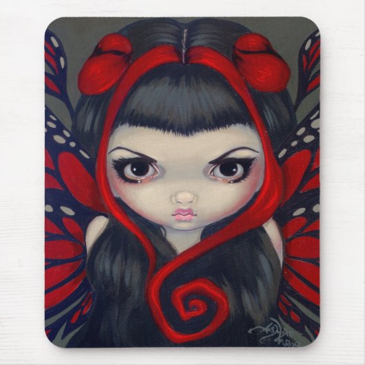 "Grumpy Red Fairy" Mousepad Muismat (Voorkant)