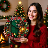 Grumpy Reindeer Oh No Grote Klok