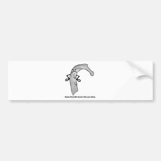 Grumpy Rib Bumpersticker (Voorkant)