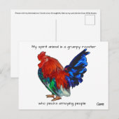Grumpy Rooster - Briefkaart (Voorkant / Achterkant)