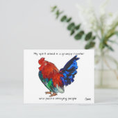 Grumpy Rooster - Carte postale (Debout devant)