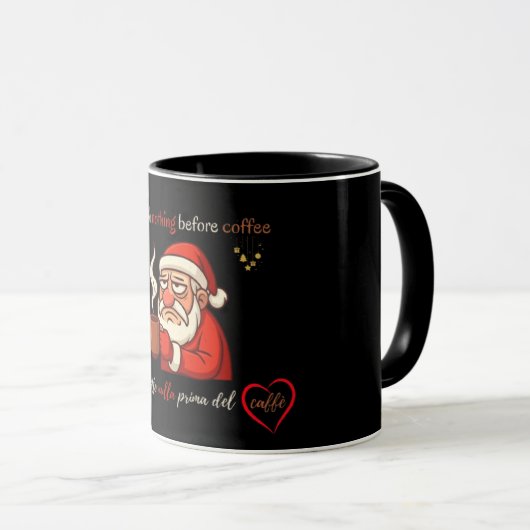 Grumpy Santa Caffè Mood Mok (Voorkant rechts)