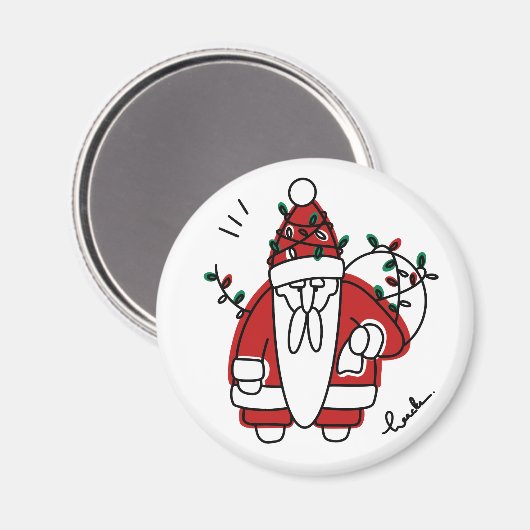 grumpy santa magneet (Voorkant / Achterkant)