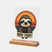 Grumpy Sloth Vintage Funny Retro Shirt Design (Angle)