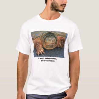 Grumpy Snapping Turtle - ik doe geen ochtenden.. T-shirt