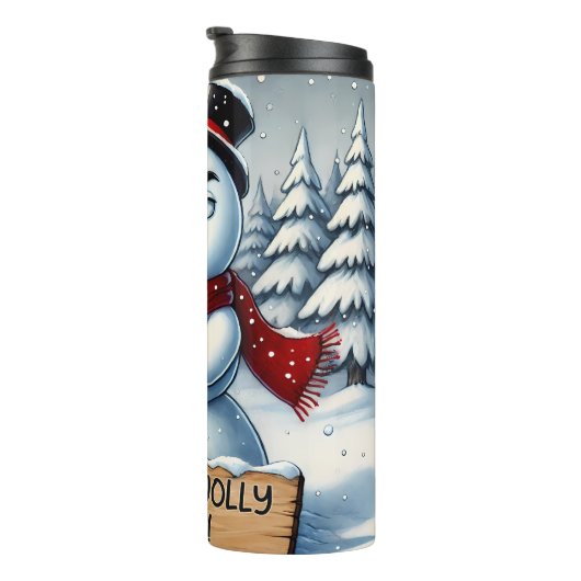 Grumpy Snowman als Jolly Thermosbeker (Geroteerd rechts)