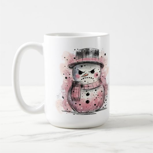 Grumpy Snowman Koffiemok (Links)