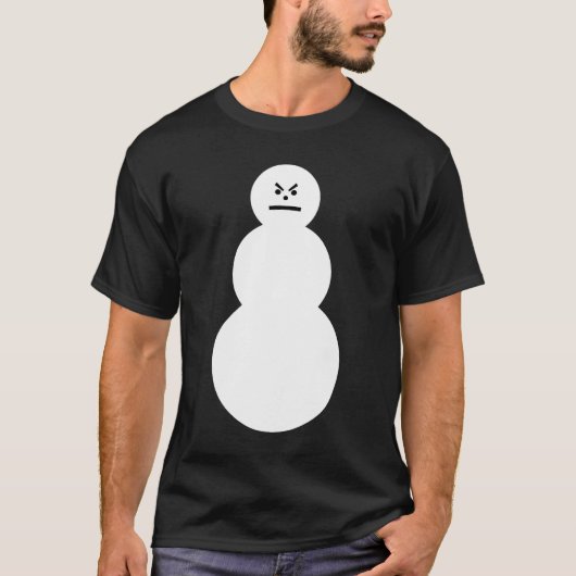 Grumpy Snowman T-shirt (Voorkant)