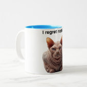 Grumpy Sphynx Cat Coffee Mug (Devant gauche)