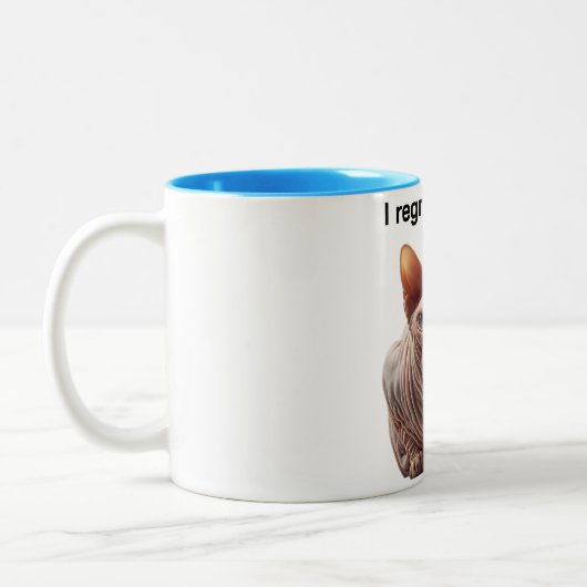 Grumpy Sphynx Cat Coffee Mug (Gauche)