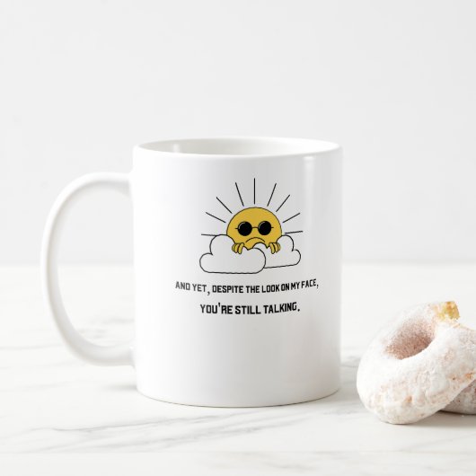 Grumpy sun koffiemok (Met donut)