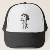 Grumpy Unicorn Trucker Pet (Voorkant)