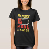 Grumpy wanneer hongerig T-shirt Hanger Humor Food  (Voorkant)