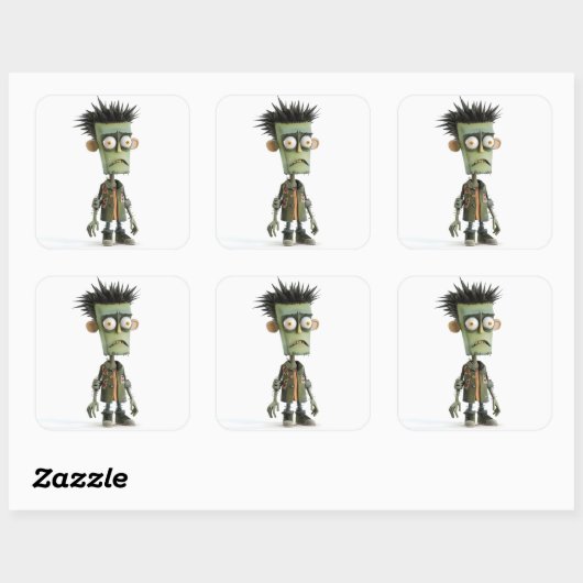 Grumpy Zed - Sticker Moody Ghoul (Feuille)