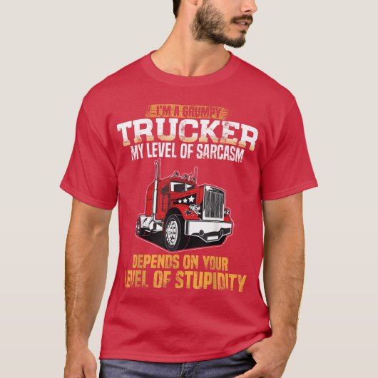 Grumpyrucker vintage t-shirt (Voorkant)