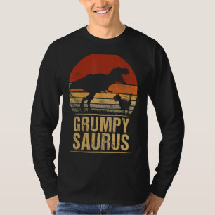 Grumpysaurus Rex Family Dinosaur Rex Dino Fathers T-shirt
