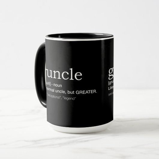 Gruncle for best uncle mok (Voorkant links)