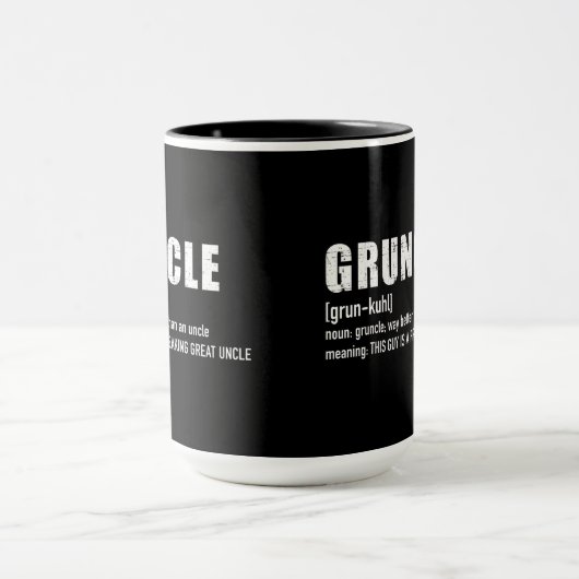 Gruncle for great uncle mok (Midden)